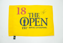  Bryan Harman Hand Signed Open Golf Flag | 151st Royal Liverpool AFTAL COA