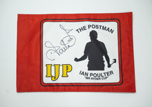  Ian Poulter Signed Golf Pin Flag | The Postman Ryder Cup IJP AFTAL COA