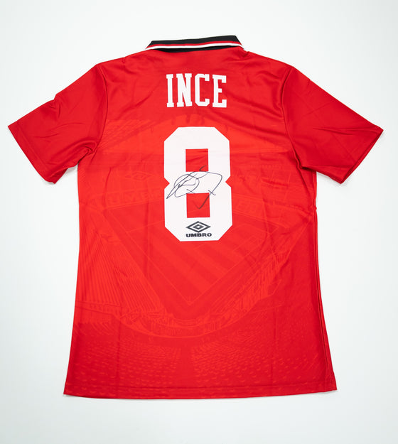 Paul Ince Signed Man Utd 8 Shirt | Authentic In Person Autograph | COA