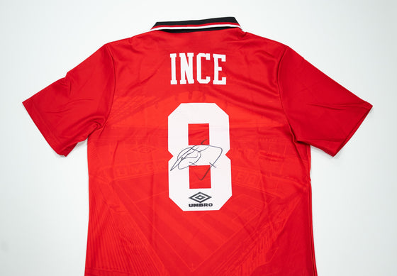 Paul Ince Signed Man Utd 8 Shirt | Authentic In Person Autograph | COA
