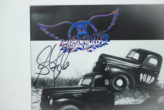 Steven Tyler Signed Aerosmith Pump Vinyl | AFTAL COA | Hand Signed