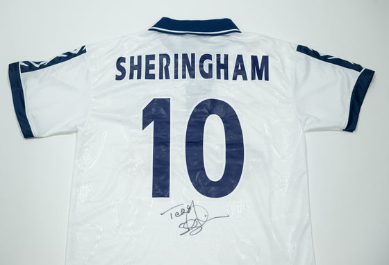 Teddy Sheringham Hand Signed Spurs Shirt | AFTAL Certified | COA