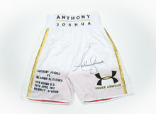  Anthony Joshua Signed Trunks AJ vs Klitschko Wembley – Private Signing – INC COA