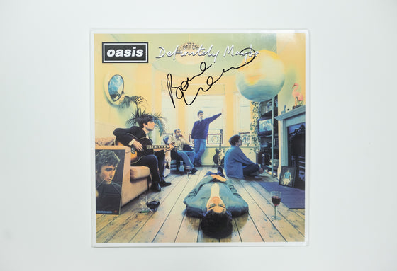 Paul Bonehead Arthurs Signed Oasis Definitely Maybe Vinyl LP – AFTAL COA