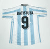 Gabriel Batistuta Signed Argentina Shirt #9 – JSA COA AK61803 – Autograph