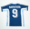 Gabriel Batistuta Signed Argentina Shirt Away Blue #9 Autographed JSA COA AK2819