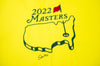 Scottie Scheffler Signed 2022 Masters Pin Flag Genuine Signature COA