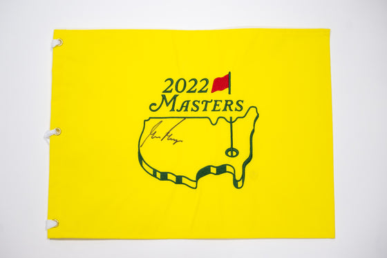 Gary Player Signed 2022 Masters Pin Flag Genuine Signature COA