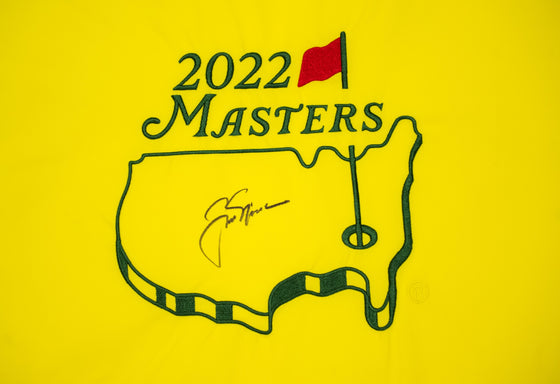 Jack Nicklaus Signed 2022 Masters Pin Flag Genuine Signature COA