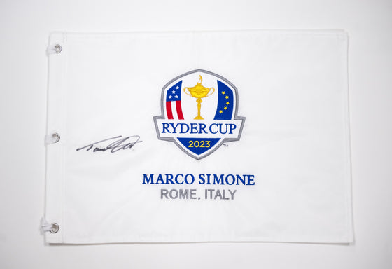 Tommy Fleetwood Genuine Hand Signed RYDER CUP 2023 PIN FLAG COA