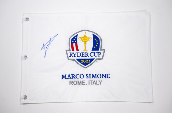 Luke Donald Genuine Hand Signed RYDER CUP 2023 PIN FLAG COA