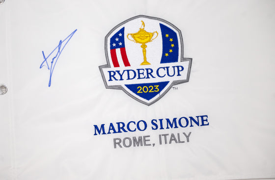 Luke Donald Genuine Hand Signed RYDER CUP 2023 PIN FLAG COA