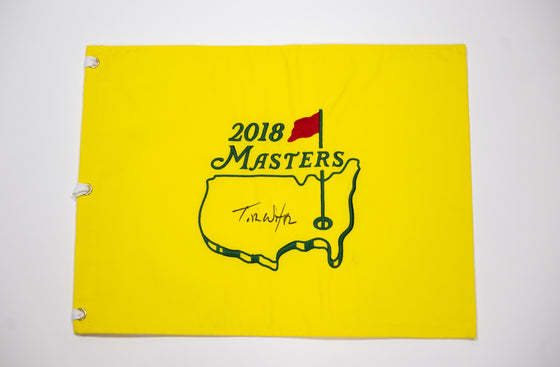 Tom Watson Signed Masters PIN FLAG AFTAL COA