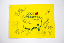  2022 Masters Pin Flag Signed by 15 Winners Inc Jack Nicklaus Phil Mickelson COA