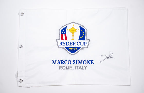 Jon Rahm SIGNED PIN FLAG 2023 Ryder Cup Genuine Signature COA