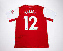  William Saliba SIGNED Arsenal F.C. Shirt Genuine Signature AFTAL COA