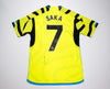 Bukayo Saka SIGNED Arsenal F.C. Away Shirt Genuine Signature AFTAL COA
