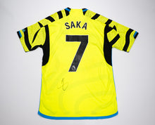  Bukayo Saka SIGNED Arsenal F.C. Away Shirt Genuine Signature AFTAL COA