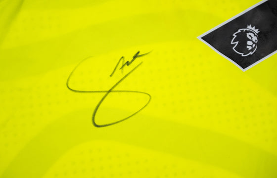 Bukayo Saka SIGNED Arsenal F.C. Away Shirt Genuine Signature AFTAL COA