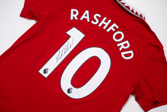 Marcus Rashford Signed Manchester United FC Shirt Genuine Signature AFTAL COA (E