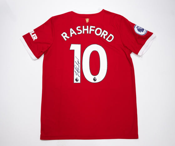 Marcus Rashford Signed Manchester United FC Shirt Genuine Signature AFTAL COA (F