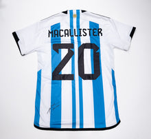  Alexis Mac Allister Signed Argentina Shirt 2022 World Cup Winner AFTAL COA