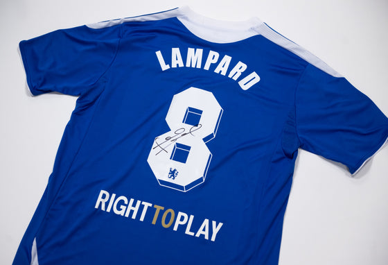 Frank Lampard Signed Chelsea Jersey Munich 2012 Genuine Signature AFTAL COA