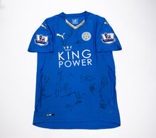  Leicester City F.C Premier League Champions SIGNED SQUAD INC Vardy Mahrez AFTAL COA