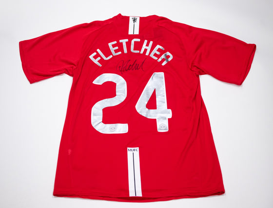 Darren Fletcher Signed Manchester United FC Shirt Genuine Signature AFTAL COA