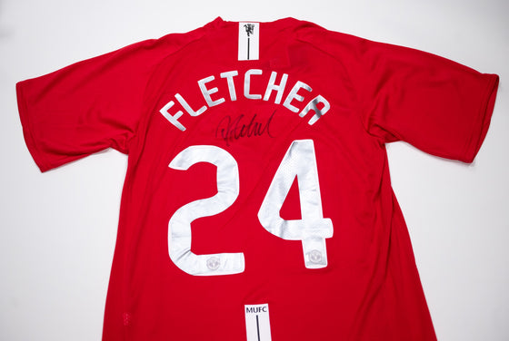 Darren Fletcher Signed Manchester United FC Shirt Genuine Signature AFTAL COA