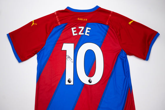 Eberechi Eze Signed Crystal Palace Jersey Genuine Signature AFTAL COA