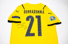  Gianluigi Donnarumma Signed Italy ITALIA Shirt Euro 2020 AFTAL COA