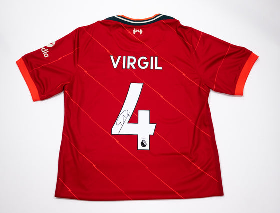 Virgil van Dijk Signed Liverpool FC Shirt Genuine Autograph AK28116 JSA TPA COA