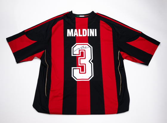 Paolo Maldini Signed AC Milan Shirt Genuine Signature JSA TPA AK28114 COA