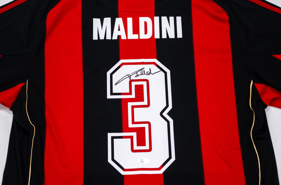 Paolo Maldini Signed AC Milan Shirt Genuine Signature JSA TPA AK28114 COA