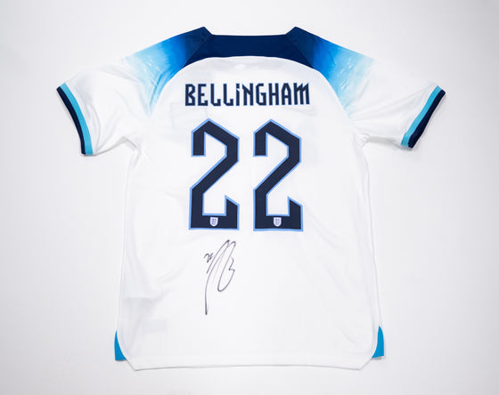Jude Bellingham Signed England Shirt & Real Madrid CF AK28104 JSA TPA COA