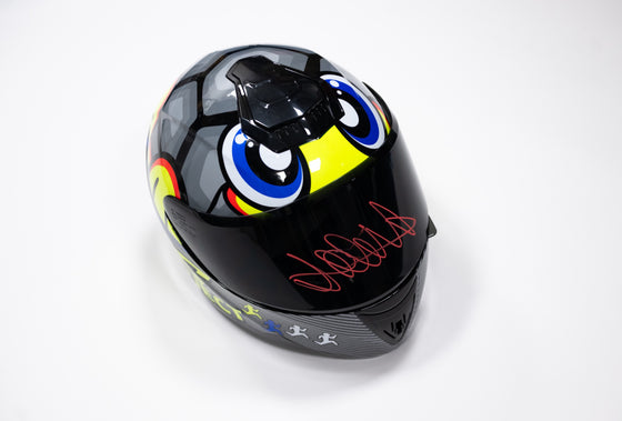 Valentino Rossi Signed Motorcycle Helmet Moto GP Genuine Signature AFTAL COA