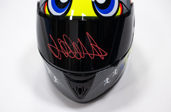 Valentino Rossi Signed Motorcycle Helmet Moto GP Genuine Signature AFTAL COA