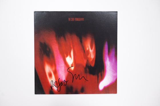 Robert Smith & Simon Gallup Signed Pornography Vinyl The Cure YY36034 JSA LOA