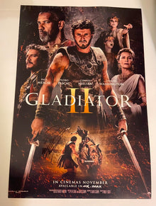 Paul Mescal Signed 18X12 Photo Gladiator II Genuine Signature AFTAL COA