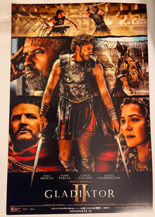  Paul Mescal Signed 18X12 Photo Gladiator II Genuine Autograph AFTAL COA