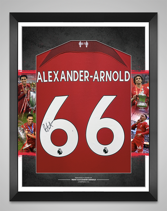 Trent Alexander-Arnold Signed & Framed Liverpool F.C. 2022/2023 Jersey AFTAL COA