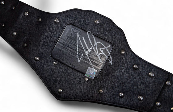 John Cena Signed United States WWE Belt Genuine Signature AFTAL COA