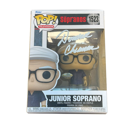 Dominic Chianese Signed Sopranos Funko Pop PROOF AFTAL COA