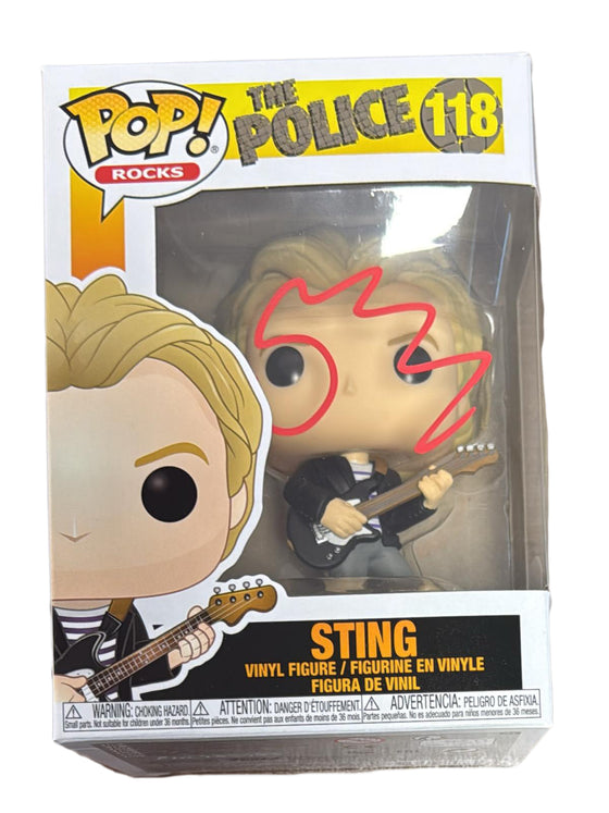 Sting The Police Signed Funko Pop Rocks 118 Genuine AUTOGRAPH AK29107 JSA COA