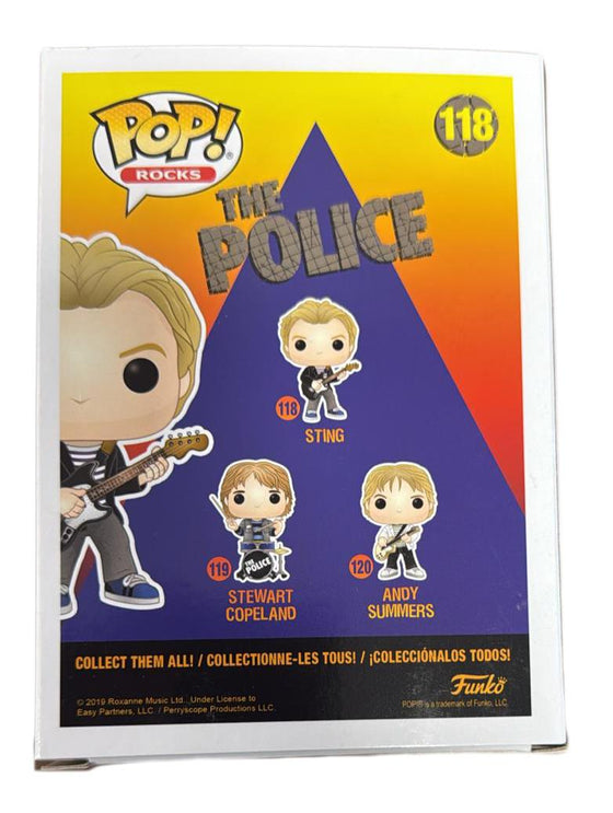 Sting The Police Signed Funko Pop Rocks 118 Genuine AUTOGRAPH AK29107 JSA COA