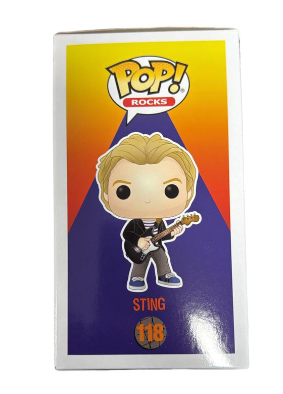 Sting The Police Signed Funko Pop Rocks 118 Genuine AUTOGRAPH AK29107 JSA COA