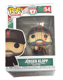  Jurgen Klopp Liverpool FC Signed Funko Pop #54 Genuine Autograph AK29393 JSA COA