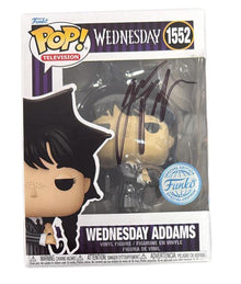  Jenna Ortega Signed Wednesday Addams "Funko POP 1552" AK29108 JSA COA