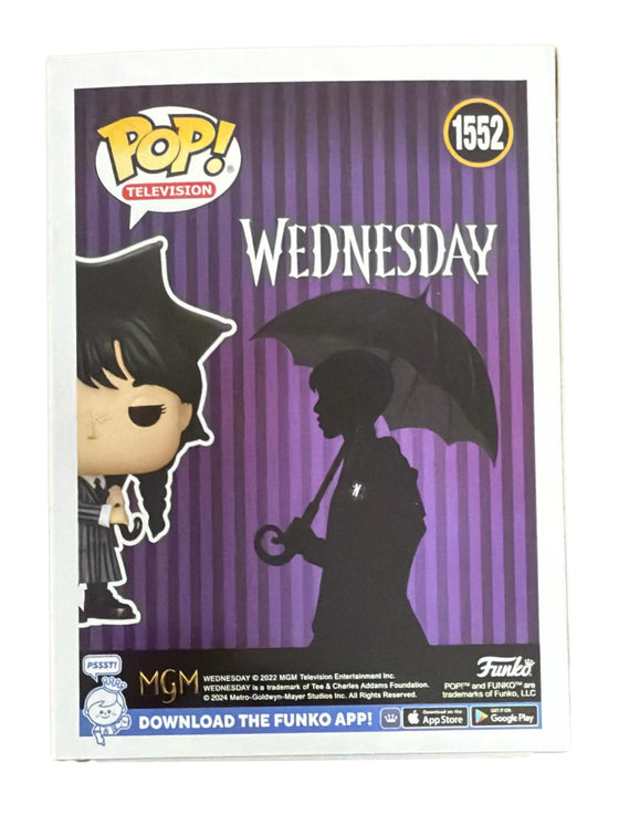 Jenna Ortega Signed Wednesday Addams "Funko POP 1552" AK29108 JSA COA